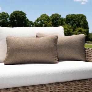 12x20 Inch Outdoor Lumbar Pillow Set of 2 with Inserts Water Resistant Throw Pillows, Removable Zipper Cover for Patio Furniture 12x20 Inch Outdoor Lumbar Pillow Set of 2 with Inserts Water Resistant Throw Pillows, Removable Zipper Cover for Patio Furniture
