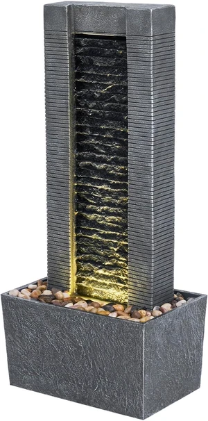 Freestanding Stone-Look Outdoor Water Fountain Freestanding Stone-Look Outdoor Water Fountain