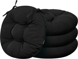 Set of 4 Round Outdoor Bistro Chair Seat Cushions Set of 4 Round Outdoor Bistro Chair Seat Cushions
