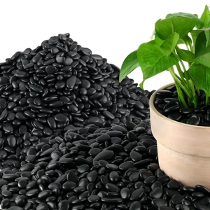 45LB Polished Black Pebbles, 1/4" - 3/4" Natural Smooth River Rocks & Decorative Gravel for Vases, Planters, Garden, Indoor Outdoor 45LB Polished Black Pebbles, 1/4" - 3/4" Natural Smooth River Rocks & Decorative Gravel for Vases, Planters, Garden, Indoor Outdoor