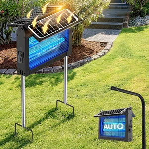 Dual Solar Panel Bug Zapper Outdoor 4500V Mosquito Zapper & Fly Trap Dual Solar Panel Bug Zapper Outdoor 4500V Mosquito Zapper & Fly Trap