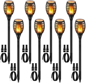 12V Low Voltage Torch Landscape Lights Wired Flickering Flame Pathway Torches with Connector, Waterproof for Christmas Yard Decor (8Pack) 12V Low Voltage Torch Landscape Lights Wired Flickering Flame Pathway Torches with Connector, Waterproof for Christmas Yard Decor (8Pack)