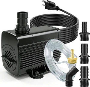 660GPH Submersible Fountain Pump with 10ft Tubing & Outdoor Cord for Garden 660GPH Submersible Fountain Pump with 10ft Tubing & Outdoor Cord for Garden