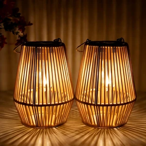 2PCS Waterproof Solar Lanterns Outdoor Garden Gifts for Women Mom Grandma 2PCS Waterproof Solar Lanterns Outdoor Garden Gifts for Women Mom Grandma