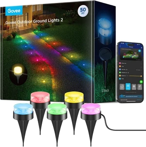 15 Pack Outdoor Ground Lights, 50ft Patio Decorations 15 Pack Outdoor Ground Lights, 50ft Patio Decorations