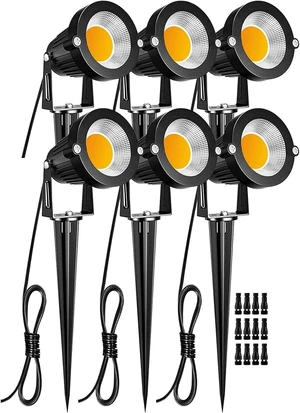 5W Low Voltage LED Landscape Lights 12V 24V Waterproof Warm White Outdoor Spotlights for Patio, Garden, Pathway, Floor, Yard Decor (6 Pack) 5W Low Voltage LED Landscape Lights 12V 24V Waterproof Warm White Outdoor Spotlights for Patio, Garden, Pathway, Floor, Yard Decor (6 Pack)