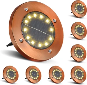Outdoor In-Ground Solar Disc Lights Garden Lights Outdoor In-Ground Solar Disc Lights Garden Lights