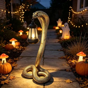 19.89'' Solar Snake Garden Statue Halloween Yard, Lawn & Patio Decor, Indoor Haunted House Prop & Party Decor 19.89'' Solar Snake Garden Statue Halloween Yard, Lawn & Patio Decor, Indoor Haunted House Prop & Party Decor