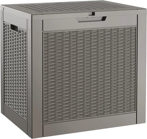 31 Gallon Waterproof Outdoor Storage Box Lockable Deck Box & Storage Bench for Package Delivery, Garden Tools, Patio Cushions & Pool Accessories 31 Gallon Waterproof Outdoor Storage Box Lockable Deck Box & Storage Bench for Package Delivery, Garden Tools, Patio Cushions & Pool Accessories