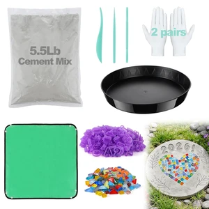 10 In Round Stepping Stone Garden Kit DIY Craft for Kids & Family Gifts 10 In Round Stepping Stone Garden Kit DIY Craft for Kids & Family Gifts