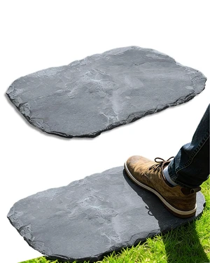 2 Pcs Irregular Natural Stepping Stones, 12''×16'' Outdoor Walkway Paving Stones for Lawn, Yard & Patio Landscaping Decor 2 Pcs Irregular Natural Stepping Stones, 12''×16'' Outdoor Walkway Paving Stones for Lawn, Yard & Patio Landscaping Decor