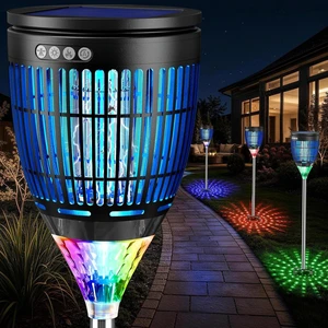Allin1 Solar Bug Zapper Outdoor Electric Mosquito Killer Insect Trap Allin1 Solar Bug Zapper Outdoor Electric Mosquito Killer Insect Trap