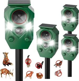 Outdoor Solar Ultrasonic Animal Deterrent Deer Repellent Device Outdoor Solar Ultrasonic Animal Deterrent Deer Repellent Device
