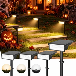 3 Color Solar Spot Lights 170° Wide Beam Halloween Lights 3 Color Solar Spot Lights 170° Wide Beam Halloween Lights