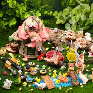 93 Pcs Miniature Fairy Garden House Accessories 93 Pcs Miniature Fairy Garden House Accessories