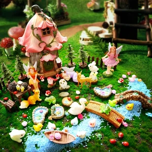 115 Pcs Mini Fairy Garden House Kit Outdoor Accessories & Supplies Decor 115 Pcs Mini Fairy Garden House Kit Outdoor Accessories & Supplies Decor