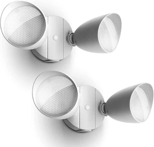 2 Pack 28 LED Dual-Head Outdoor Floodlight 2500 Ln, 32 Watt Full Metal Waterproof Security Wall Light for Patio, Garden & Yard, White 2 Pack 28 LED Dual-Head Outdoor Floodlight 2500 Ln, 32 Watt Full Metal Waterproof Security Wall Light for Patio, Garden & Yard, White