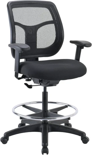 Apollo Black Drafting Stool by Seating Apollo Black Drafting Stool by Seating