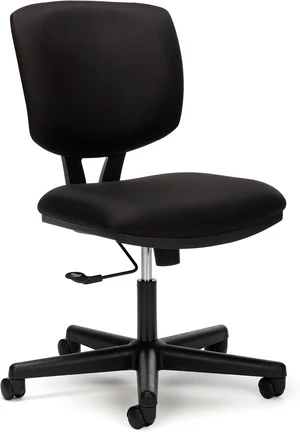 Volt Armless Ergonomic Office Chair Black Desk Computer Chair Volt Armless Ergonomic Office Chair Black Desk Computer Chair