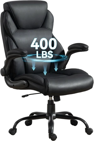 400 Lbs Heavy Duty Big & Tall High Back Leather Office Chair 400 Lbs Heavy Duty Big & Tall High Back Leather Office Chair