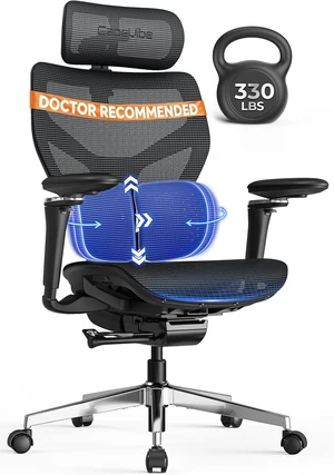 330 Lbs Ergonomic Mesh Office Chair 10 Hours Comfort with Dual Lumbar Support 330 Lbs Ergonomic Mesh Office Chair 10 Hours Comfort with Dual Lumbar Support