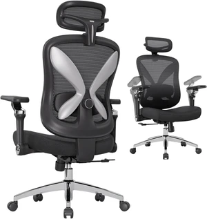 Ergonomic Mesh Office Chair with 5D Flip-Up Arms & 3D Lumbar Support Ergonomic Mesh Office Chair with 5D Flip-Up Arms & 3D Lumbar Support