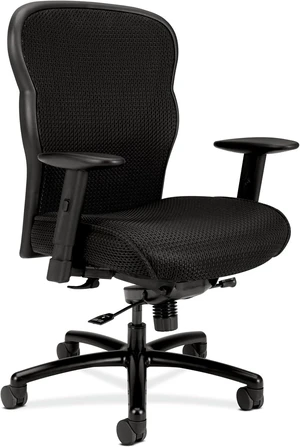 Wave Heavy Duty Big & Tall Ergonomic Office Chair Desk Chair, Black Wave Heavy Duty Big & Tall Ergonomic Office Chair Desk Chair, Black