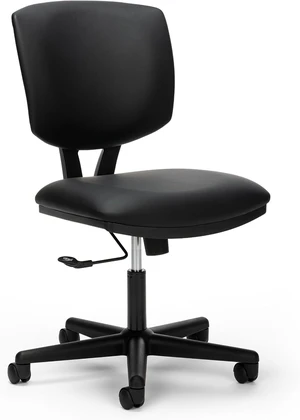 Volt Armless Ergonomic Office Chair Black Desk Computer Chair Volt Armless Ergonomic Office Chair Black Desk Computer Chair