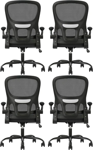 Ergonomic Office Chair with Flip Armrest & Lumbar Support, 4 Pack Ergonomic Office Chair with Flip Armrest & Lumbar Support, 4 Pack