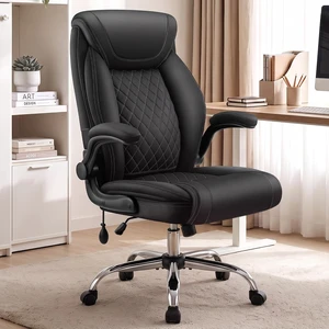 Executive Leather Office Chair, Desk Chair with Lumbar Support Executive Leather Office Chair, Desk Chair with Lumbar Support