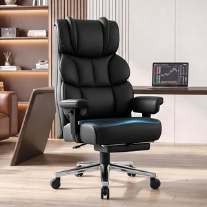 Big & Tall Office Chair with Retractable Footrest, Comfortable Desk Chair Big & Tall Office Chair with Retractable Footrest, Comfortable Desk Chair
