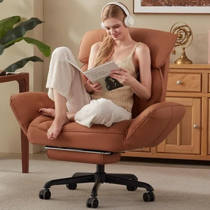 Cross Legged Office Chair with Pivoting Armrests Criss Cross Chair with Pocket Spring Seat & Back, Reclining with Footrest & Metal Base (Brown) Cross Legged Office Chair with Pivoting Armrests Criss Cross Chair with Pocket Spring Seat & Back, Reclining with Footrest & Metal Base (Brown)