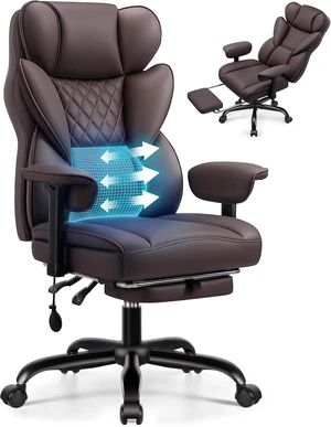 Big & Tall Executive Office Chair with Adjustable Lumbar Support Big & Tall Executive Office Chair with Adjustable Lumbar Support
