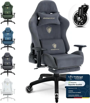 Ergonomic Spacious Gaming Office Chair, Dark Grey Ergonomic Spacious Gaming Office Chair, Dark Grey
