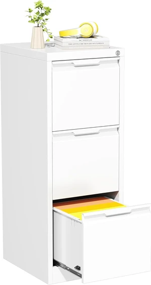 3 Drawer Metal File Cabinet with Lock 3 Drawer Metal File Cabinet with Lock