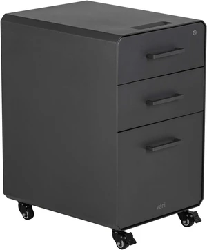 Three Drawer File Cabinet Mobile Filing Cabinet for Home or Office, Hanging File Storage, Lockable Drawers with Heavy-Duty Steel & Rolling Casters, Charcoal Grey Three Drawer File Cabinet Mobile Filing Cabinet for Home or Office, Hanging File Storage, Lockable Drawers with Heavy-Duty Steel & Rolling Casters, Charcoal Grey