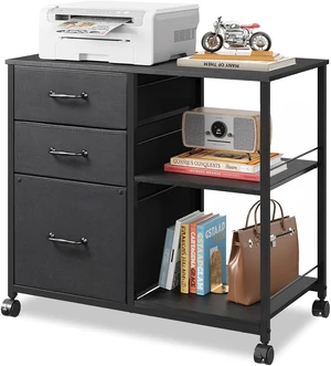 3 Drawer Fabric Mobile Lateral Filing Cabinet 3 Drawer Fabric Mobile Lateral Filing Cabinet