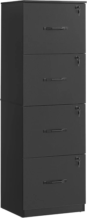 4 Drawer File Cabinet with Locks for A4, Letter Sized Documents 4 Drawer File Cabinet with Locks for A4, Letter Sized Documents