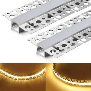 10Pack LED Diffuser Channel Aluminum Track Profile with Milky White Cover 10Pack LED Diffuser Channel Aluminum Track Profile with Milky White Cover