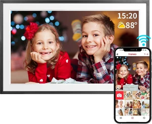 Frameo 10.1 Inch Smart WiFi Digital Picture Frame 1280 * 800 IPS HD Touch Screen, 32GB Storage, Wall Mountable, Share Instantly, Birthday Gift for Women, Mom Frameo 10.1 Inch Smart WiFi Digital Picture Frame 1280 * 800 IPS HD Touch Screen, 32GB Storage, Wall Mountable, Share Instantly, Birthday Gift for Women, Mom