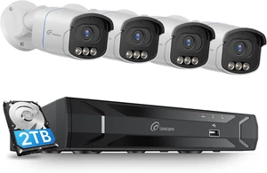 5MP PoE Security Camera System Color Night Vision 5MP PoE Security Camera System Color Night Vision