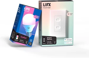 Smart Switch Bundle Color 800-Lumen Smart Bulb & Wi-Fi Connected Switch Smart Switch Bundle Color 800-Lumen Smart Bulb & Wi-Fi Connected Switch