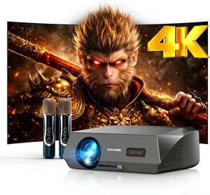 Ultra HD 4K Projector with Built-in Karaoke 2300 ANSI Lumens, Smart TV, Auto Focus, WiFi 6 Bluetooth, 2G+32G for Gaming & Outdoor Movies, Gray Ultra HD 4K Projector with Built-in Karaoke 2300 ANSI Lumens, Smart TV, Auto Focus, WiFi 6 Bluetooth, 2G+32G for Gaming & Outdoor Movies, Gray