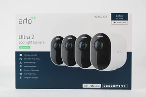 Ultra 2 Wire-Free Outdoor Spotlight Camera 4-Pack Security System with Total Security Ultra 2 Wire-Free Outdoor Spotlight Camera 4-Pack Security System with Total Security