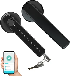 Fingerprint Smart Keyless Entry Door Lock with Keypad Handle for Home, Apartment, Office, Front Door, Bedroom Fingerprint Smart Keyless Entry Door Lock with Keypad Handle for Home, Apartment, Office, Front Door, Bedroom