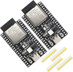 ESP32-DevKitC-32E Development Board 2 Pcs Dual-Core 240MHz Wi-Fi + Bluetooth 5.0, USB-C, ESP32-WROOM-32E Module for IoT (/Python/IDF) (16M) ESP32-DevKitC-32E Development Board 2 Pcs Dual-Core 240MHz Wi-Fi + Bluetooth 5.0, USB-C, ESP32-WROOM-32E Module for IoT (/Python/IDF) (16M)