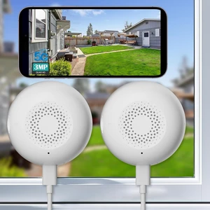 2K Window Camera 5G & 2.4GHz WiFi Indoor Dome Cam, Full Color Night Vision, Human/Motion Detection, Real-Time Alerts, Alexa, 24/7 Recording, Easy Install, White, 2P/W-A 2K Window Camera 5G & 2.4GHz WiFi Indoor Dome Cam, Full Color Night Vision, Human/Motion Detection, Real-Time Alerts, Alexa, 24/7 Recording, Easy Install, White, 2P/W-A
