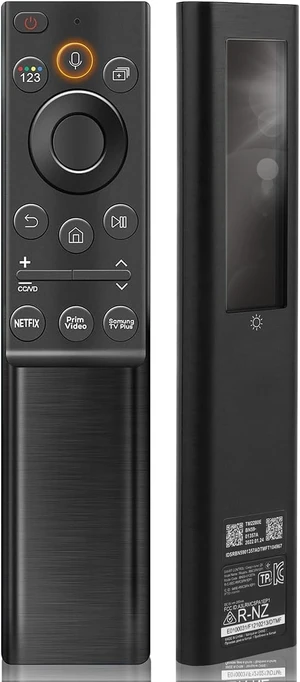Solar Rechargeable Remote Control for Smart TVs BN59-01357A, Neo QLED Frame 4K/8K Ultra HD, Voice Function, USB-C Charging Solar Rechargeable Remote Control for Smart TVs BN59-01357A, Neo QLED Frame 4K/8K Ultra HD, Voice Function, USB-C Charging