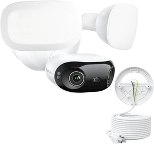 4K 8MP Floodlight Camera with 180° Panoramic View, Adjustable 3000 Lumens 4K 8MP Floodlight Camera with 180° Panoramic View, Adjustable 3000 Lumens