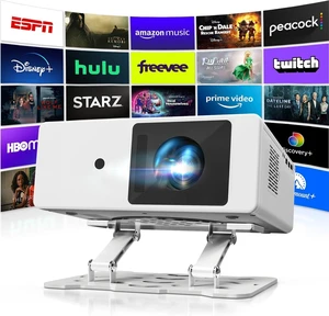 4K Projector with WiFi & Bluetooth, Built-in Apps, Native 1080P, 1800 ANSI Lumens, Auto Focus & Dolby Audio Movie Projector for Bedroom, Home 4K Projector with WiFi & Bluetooth, Built-in Apps, Native 1080P, 1800 ANSI Lumens, Auto Focus & Dolby Audio Movie Projector for Bedroom, Home